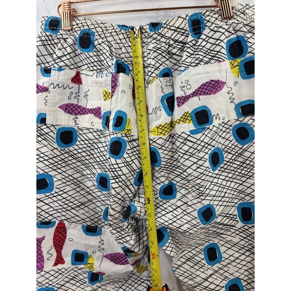 Vintage Ocean Pacific Shorts Mens M Beach 80s Trippy Art Surf Skate Retro street - Picture 13 of 15